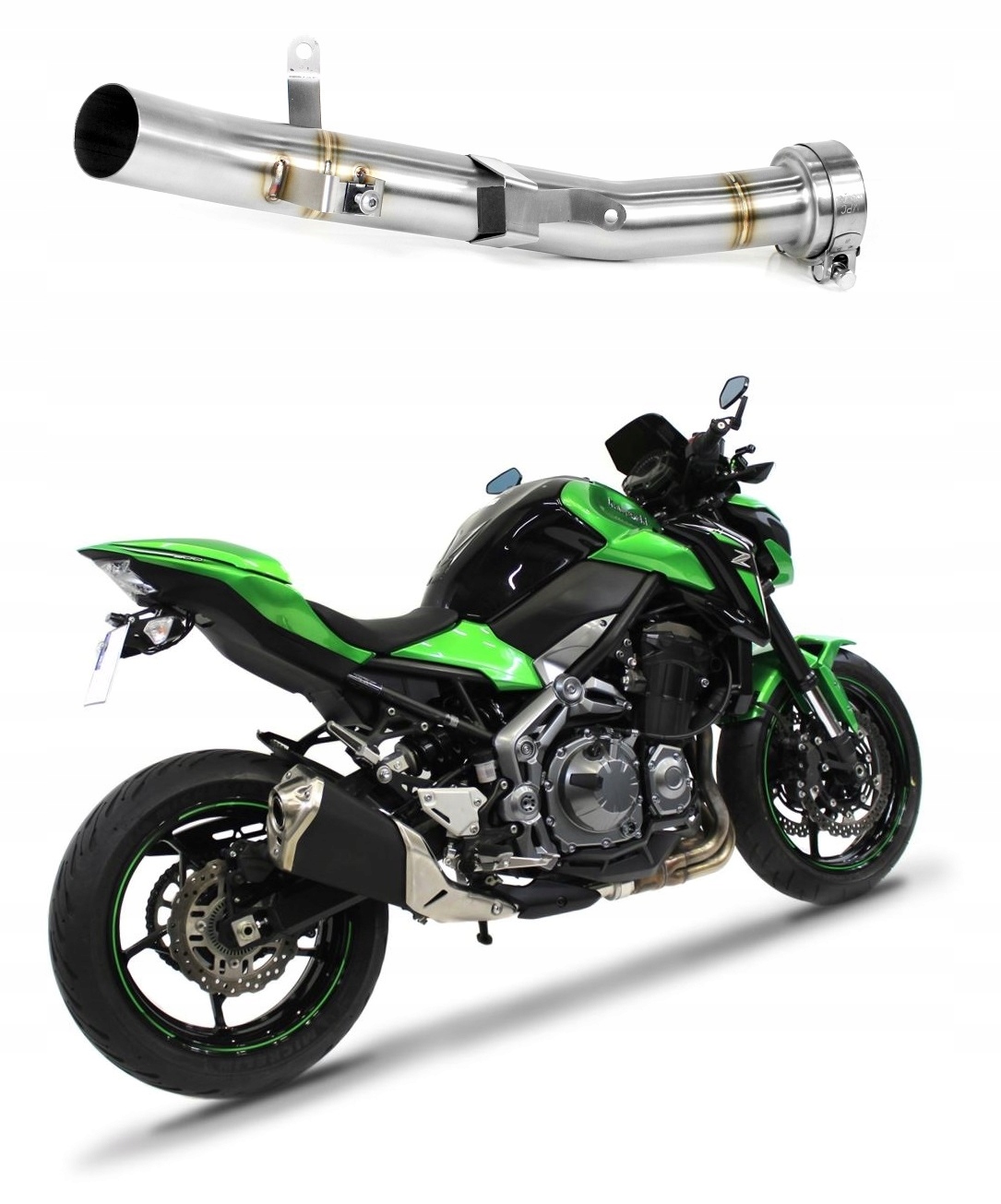 KA055D - Z900 2017-2018 Racing Mid pipe DOMINATOR