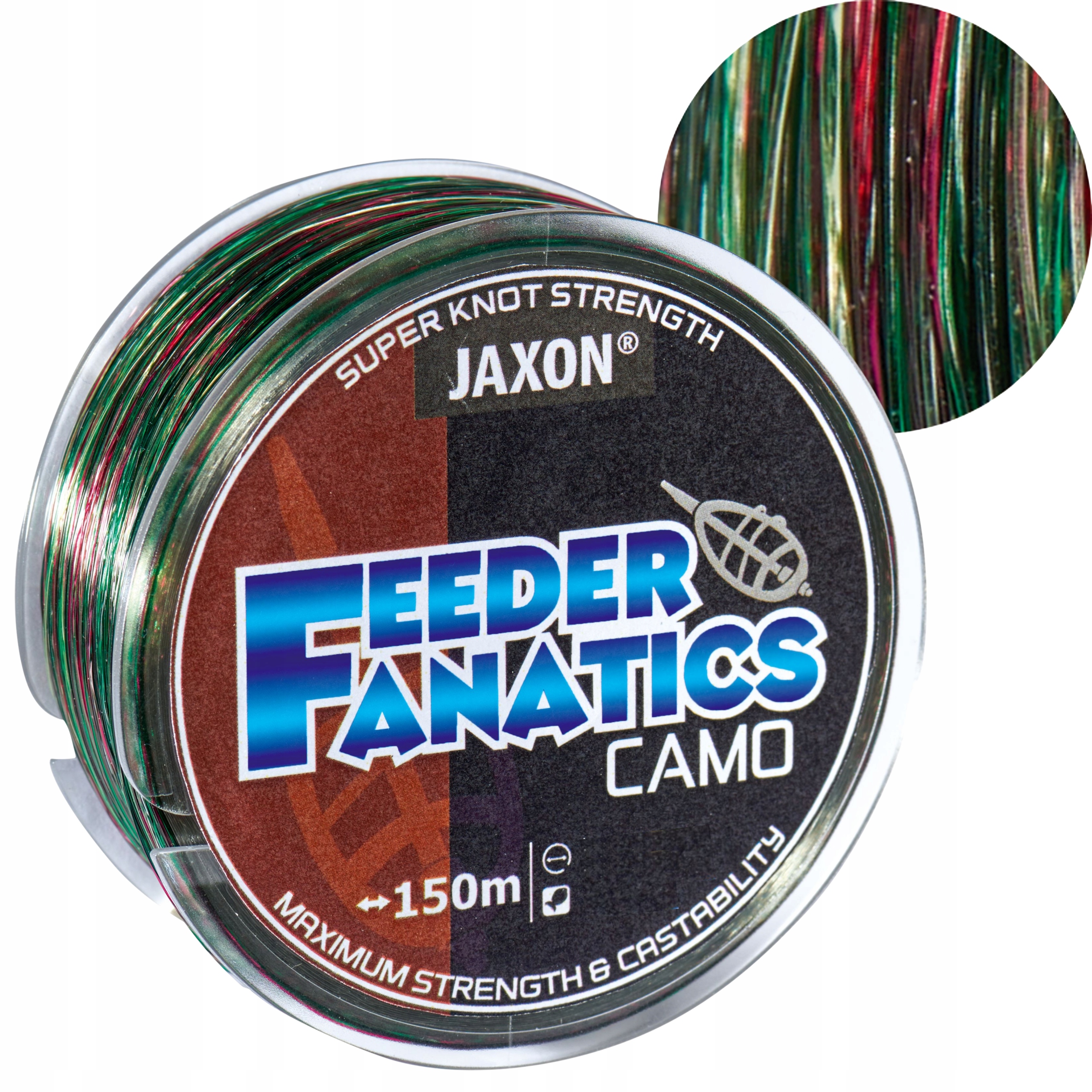 Żyłka Jaxon Feeder Fanatics Camo 0,25mm 150m 1szt Wytrzymała Feederowa