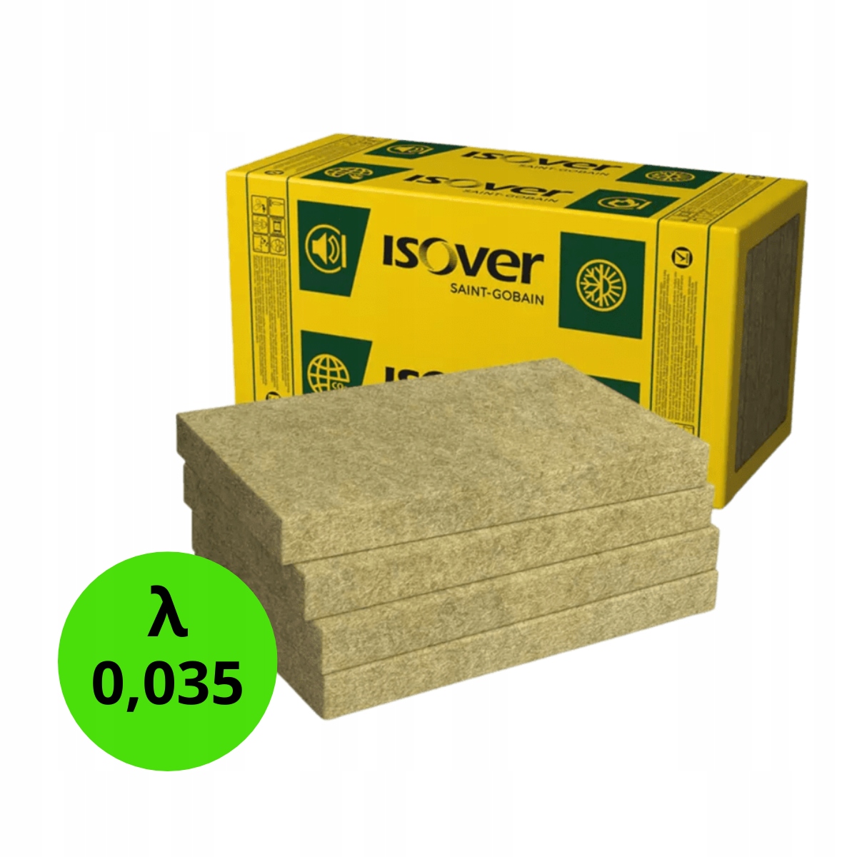Wełna Skalna mineralna Isover Fasoterm 35 na elewacje, 12cm Paczka
