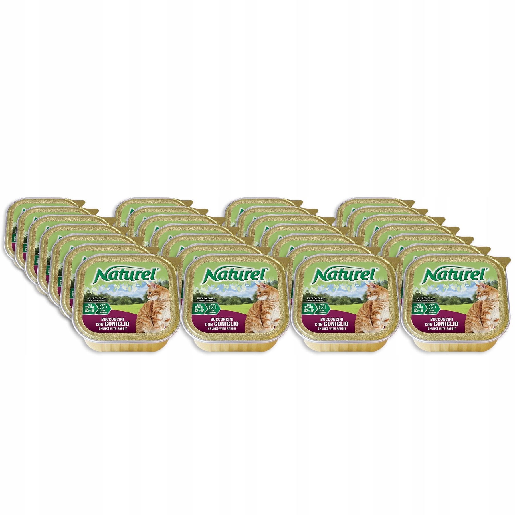 Levně Life Cat Naturel krmivo pro kočky tácek Set 28x100 g Králík