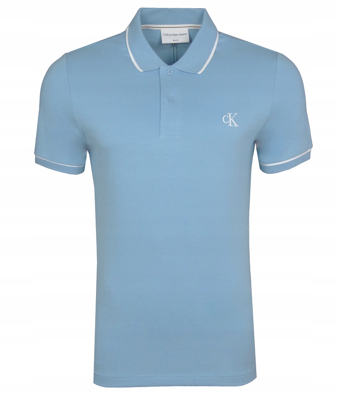 Calvin Klein Jeans pánská polokošile Slim, modrá, S