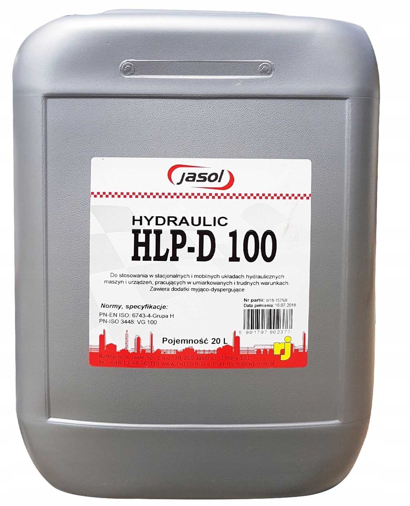 ГИДРАВЛИЧЕСКОЕ МАСЛО HLPD HLP-D 100 20L