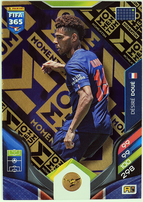 2026 Fifa 365 karty piłkarskie Rare Momentum Desire Doue Psg panini