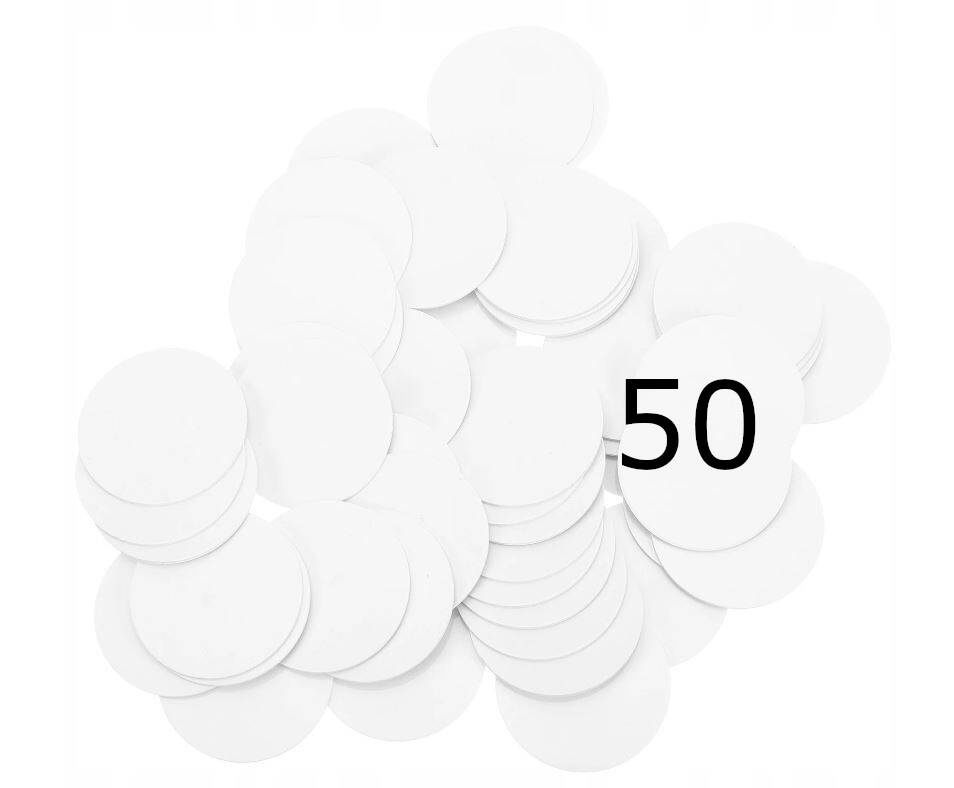 Rfid Tag 125kHz bezkontaktní nálepka 50 kusů
