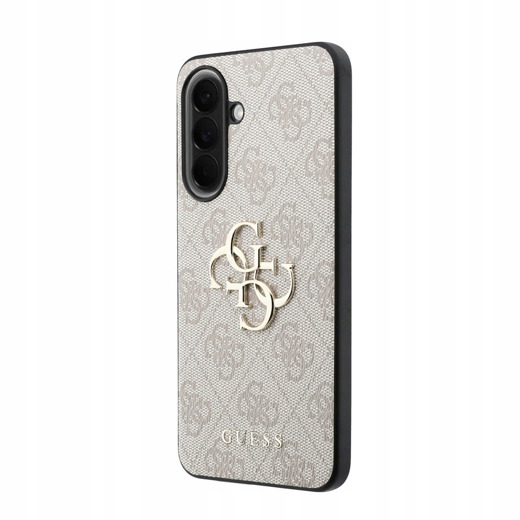Oryginalne Etui Guess Leather 4G Metal Logo do Samsung Galaxy A57 5G różowy