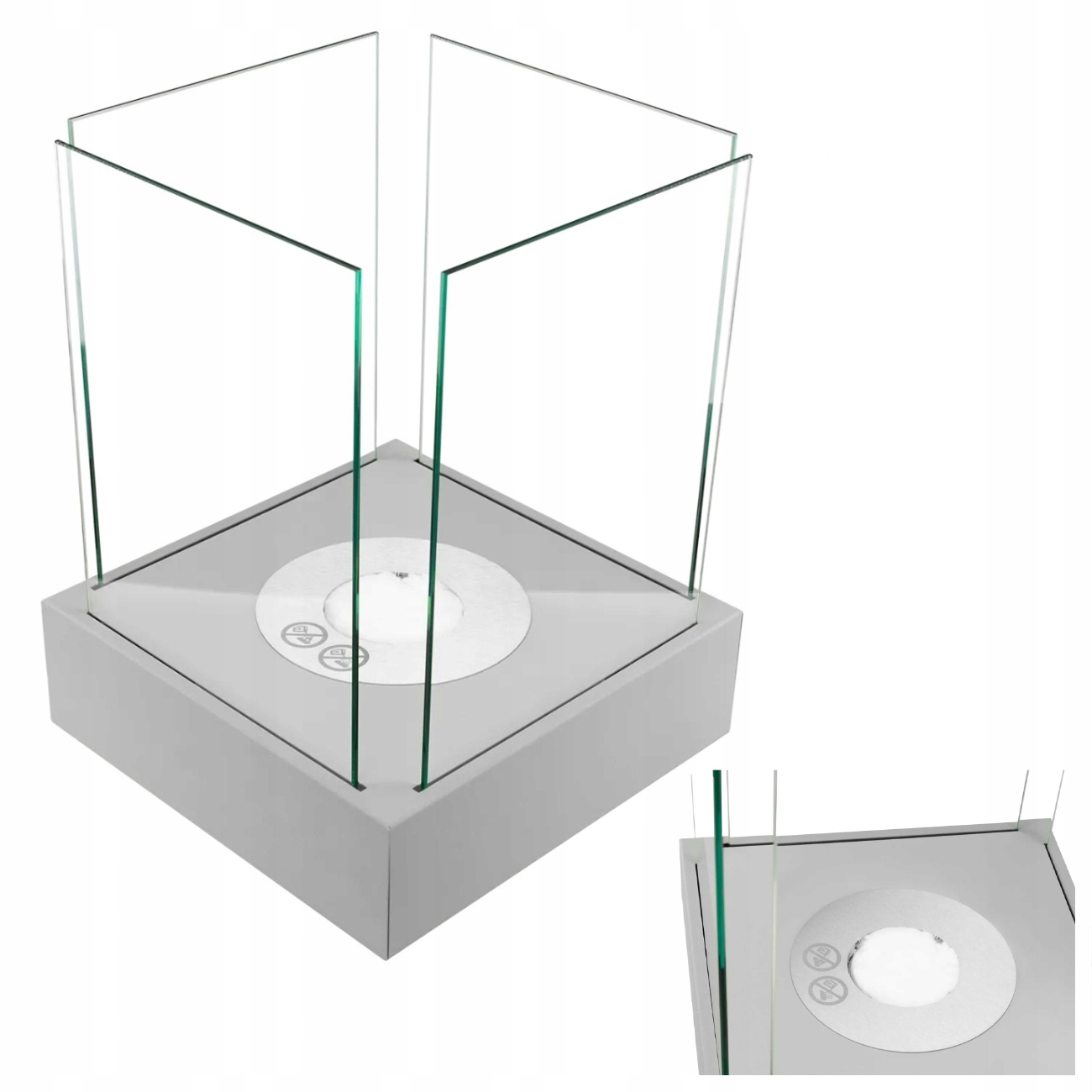 Voľne Stojaci Biokrb Sunset Garden Mini Sivý Mat