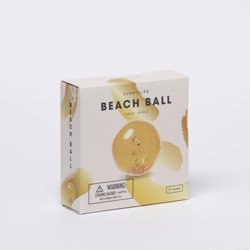 Sunnylife - Dmuchana piłka plażowa - Disco Gold Marka Sunnylife