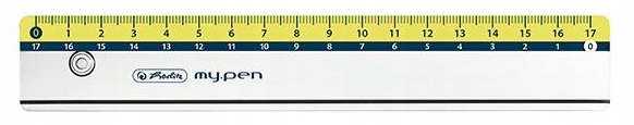 Linijka HERLITZ MY.PEN 17cm limonka