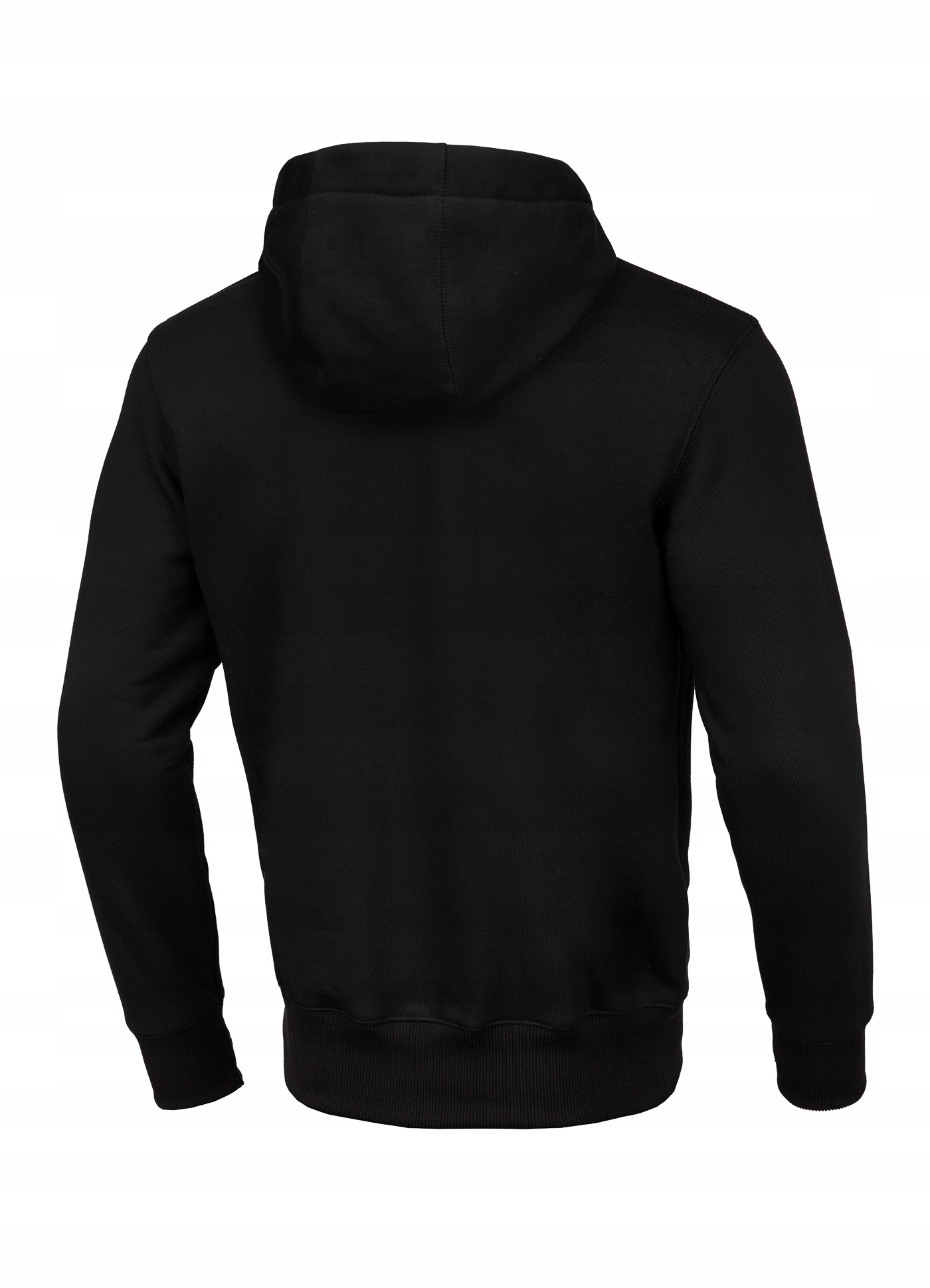 MĘSKA BLUZA SPORTOWA Z KAPTUREM PIT BULL CZARNA Model HOODED ORANGE LOGO BLACK