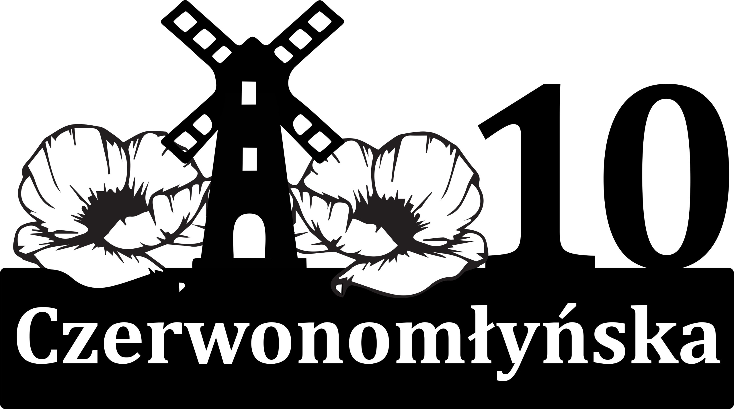 Mak maki mlýn Velká adresátka cedulka s adresou číslo domu 60 cm