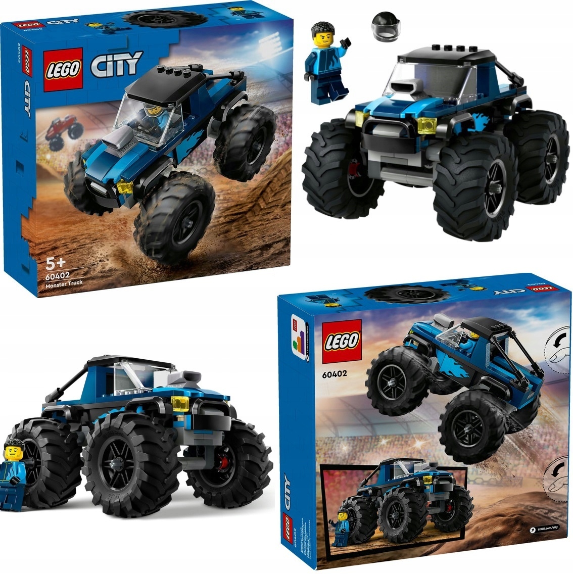 LEGO CITY 60402 NIEBIESKI MONSTER TRUCK Marka LEGO