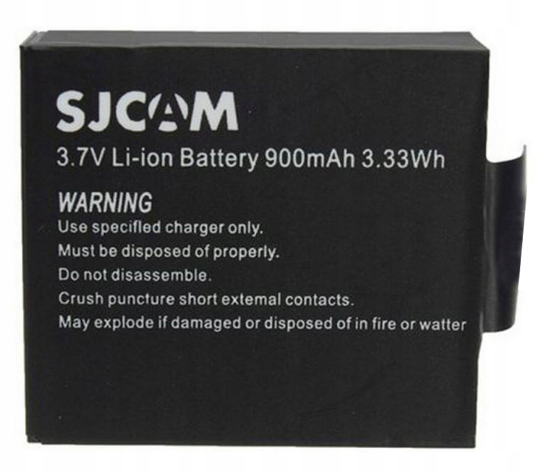 Oryginalna bateria, akumulator SJCAM SJ4000 SJ5000 M10 3,7V, 900mAh, 3,33Wh