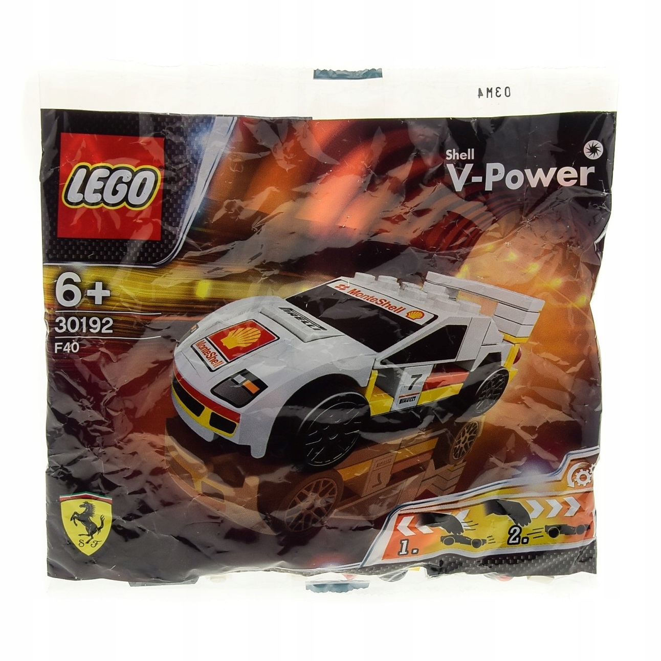 30192 Lego Ferrari F40 Shell Racers polybag Pirelli MISB 2012