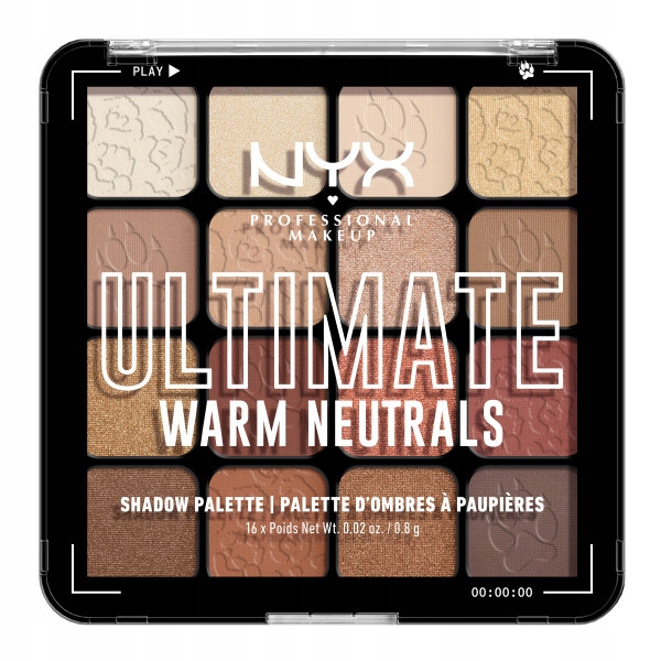 Nyx Professional Ultimate paleta cieni do powiek Warm Neutrals