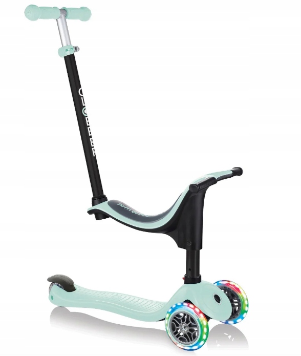 Hulajnoga Dla Dzieci Trójkołowa Globber Go Up Sporty Lights Pastel Mint 3w1