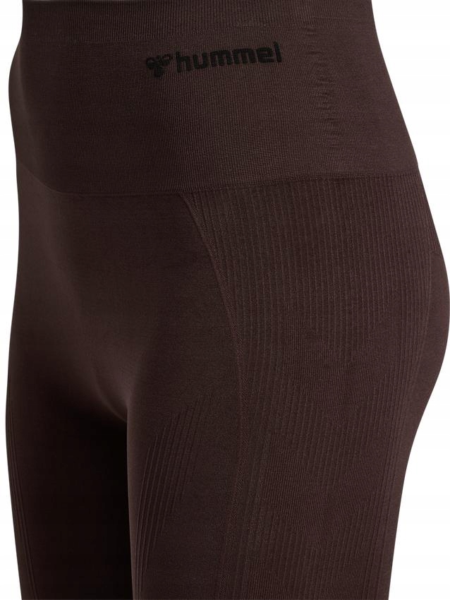 HUMMEL BRĄZOWE KLASYCZNE LEGGINSY LOGO 59Y HMP__L Długość nogawki długa