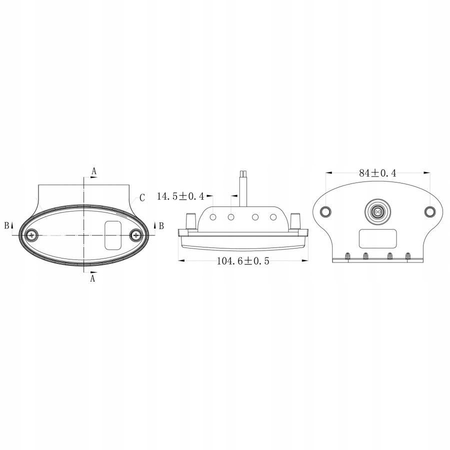 LAMPA OBRYSOWA OBRYSÓWKA DIODOWA LED OBRYSÓWKI Źródło światła LED