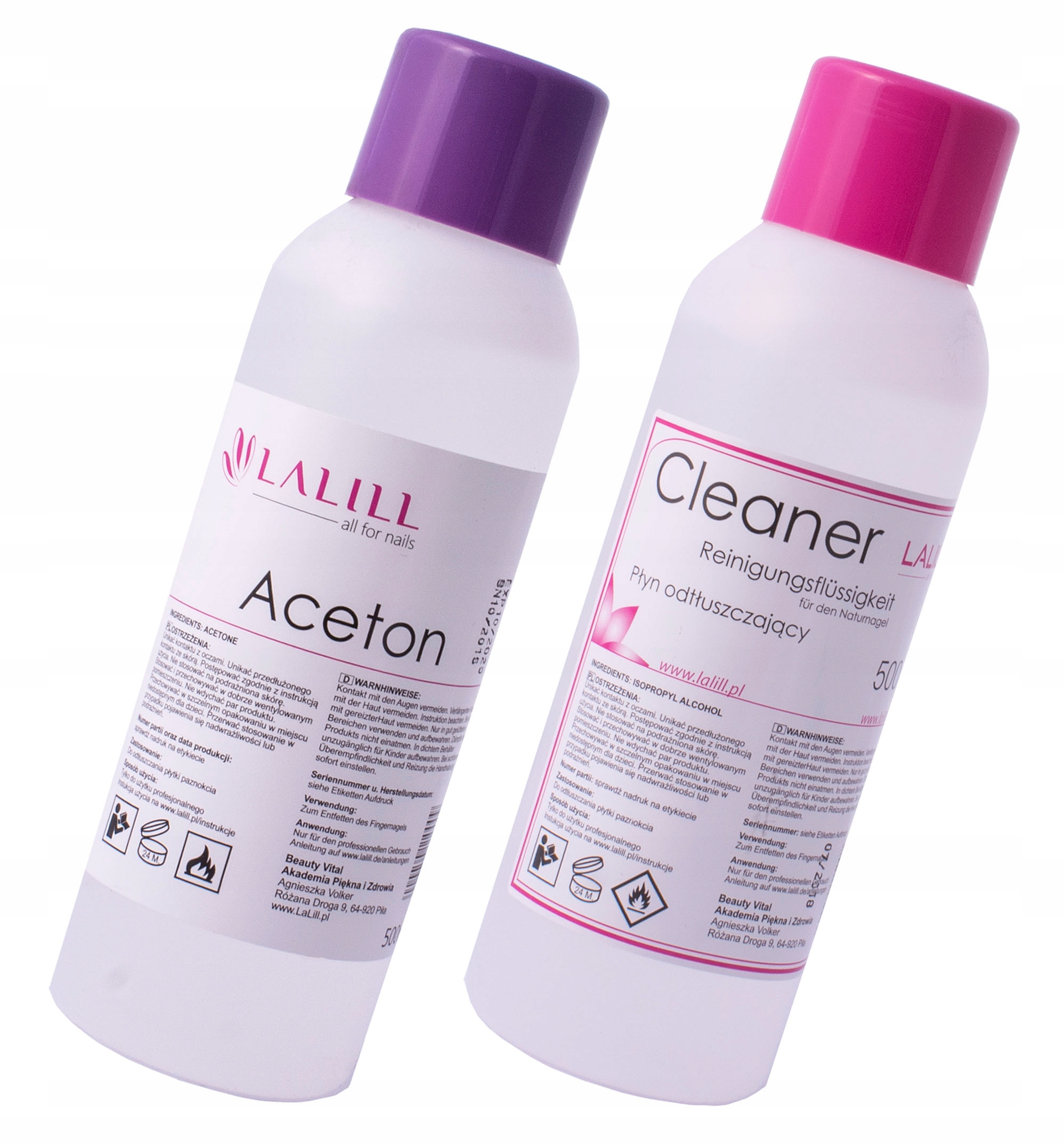 

Aceton 500ml Cleaner 500ml Manicure Hybrydowy