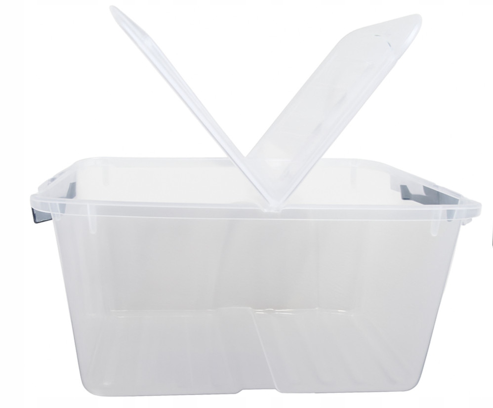 Plastikowy pojemnik 15 l dwustronna pokrywa pudełko do przechowywania