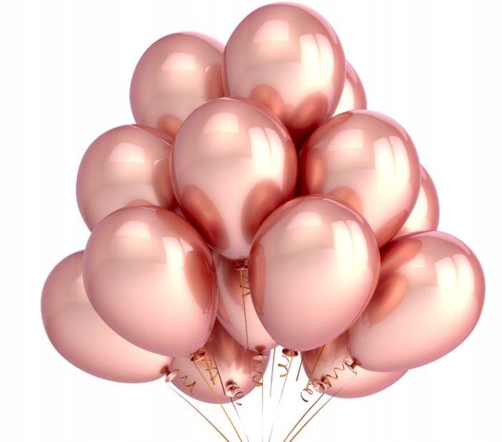 

Balony Metaliczne Rose Gold Różowe Złoto 10 Sztuk