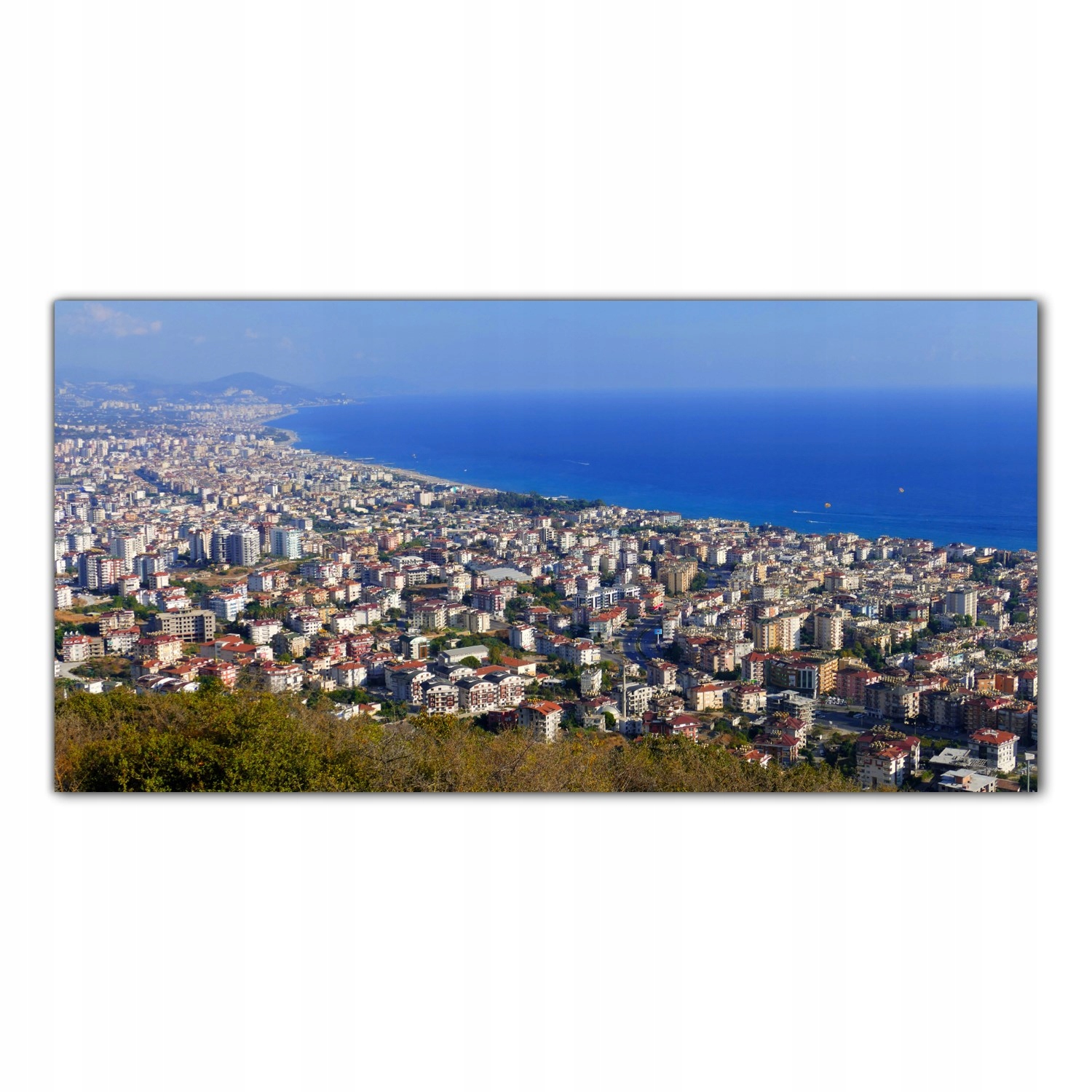 

Hartowany Obraz Szklany Alanya Miasto Morze 140x70