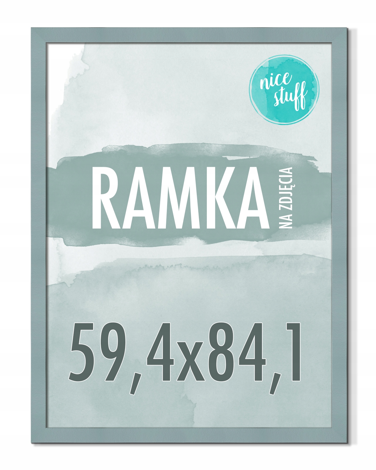 Rámeček 59,4x84,1 A1 Rámeček Na Fotografie Rámečky na fotografie plakát Šedo-modré