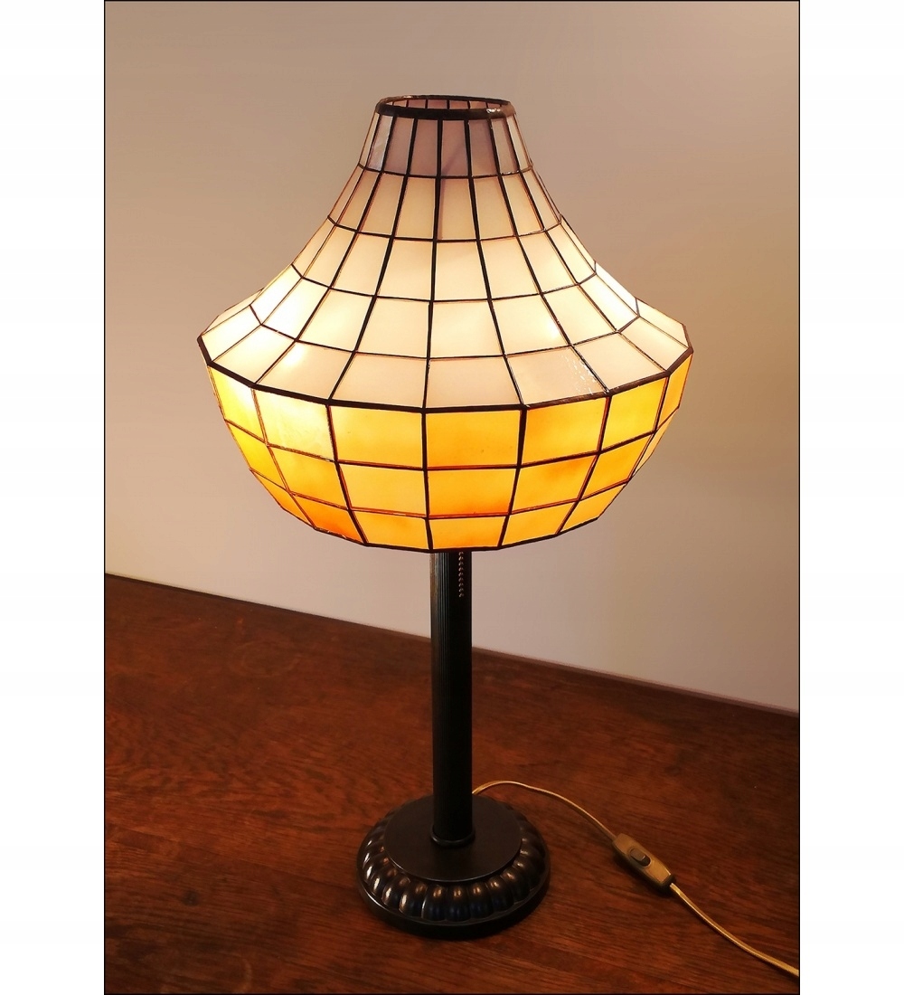 Stojacia vitrážová lampa Arcus Ø30
