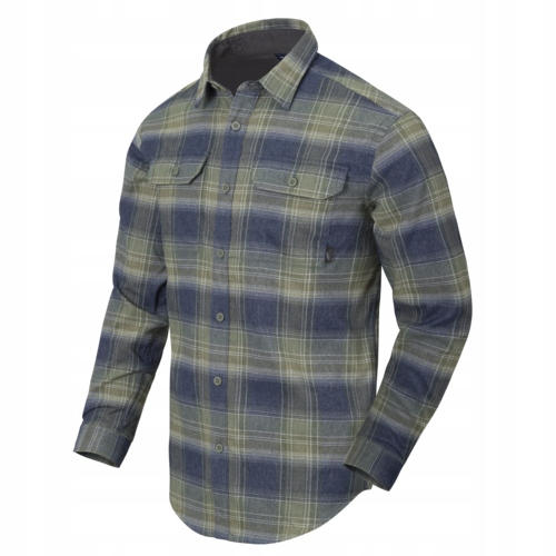 Taktická kostkovaná košile Helikon GreyMan Shirt Blast Blue Plaid vel. S