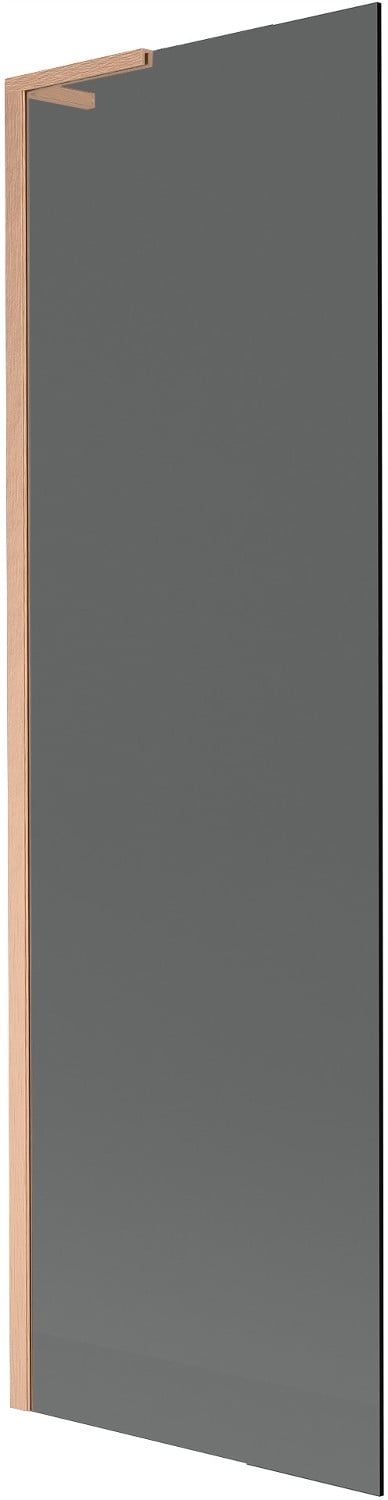 Mexen Next L vanová zástěna 1-křídlová 60 x 150 cm, grafit, kartáčovaná měď