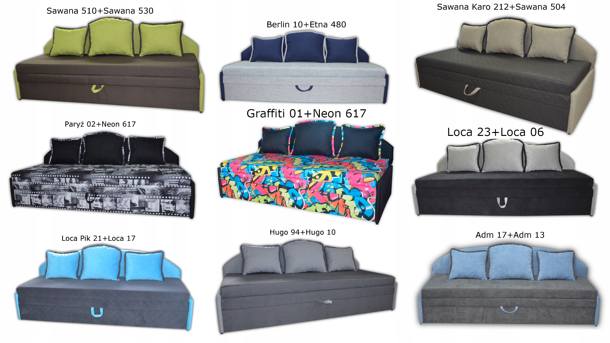 Łóżko tapczan DAWID 4 kanapa PROSTO OD PRODUCENTA! Kolekcja Bloom 12+M50