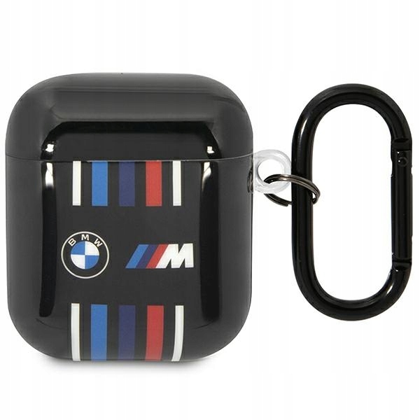 Etui Bmw Multiple Colored Lines na AirPods 1/ 2 czarne Bmw