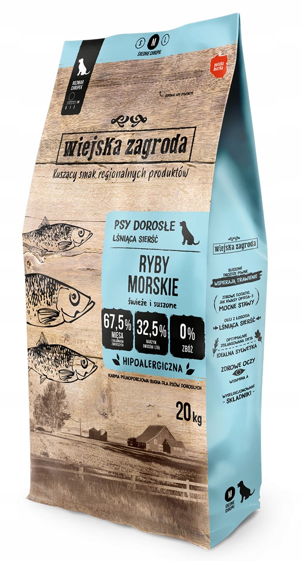 Wiejska Zagroda Ryby Morskie 20kg rozmiar M