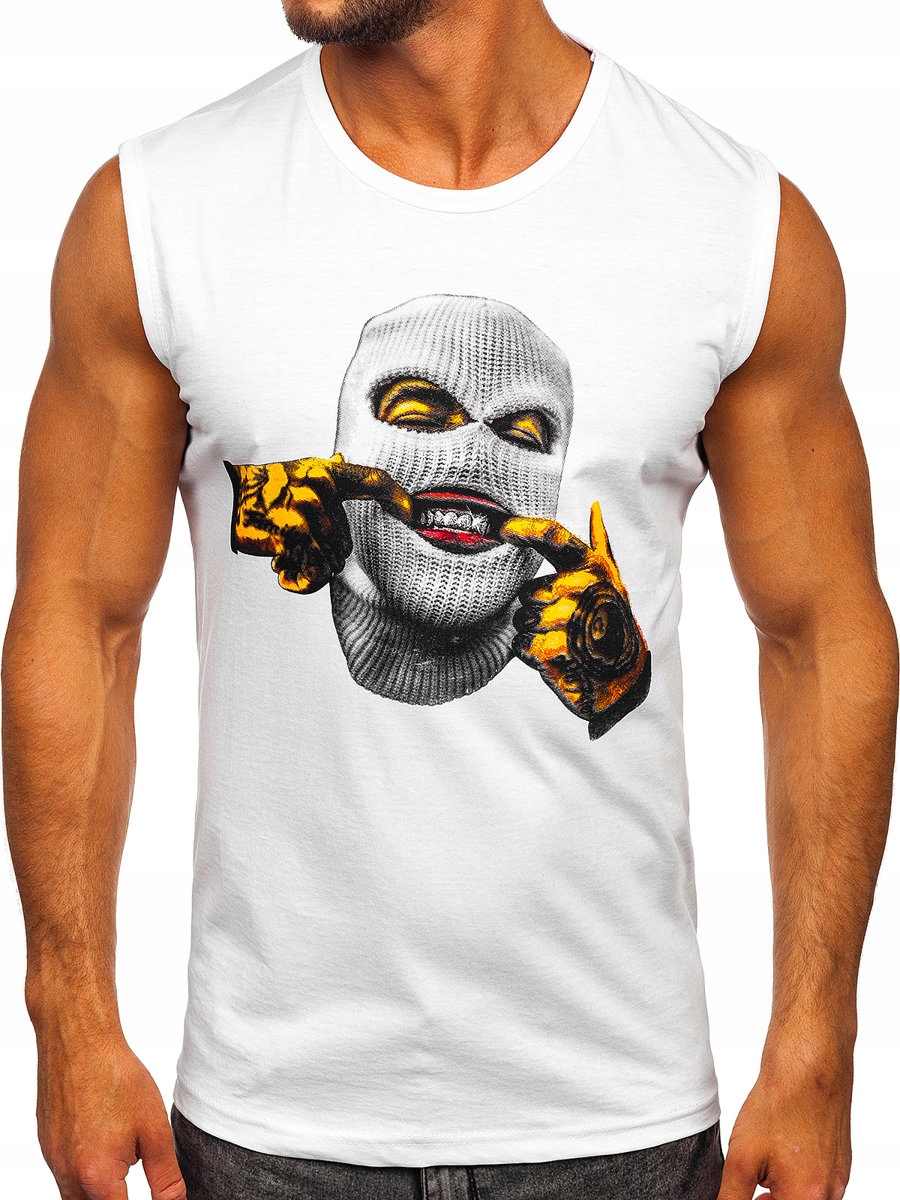 

Koszulka Tank Top Męska Biała 14811 Rozmiar_m