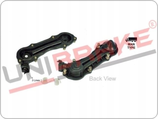 Kryt Brzdového Třmenu S Čidlem, 3 Kabely SB6/SB7 Man Unibrake UNB5151