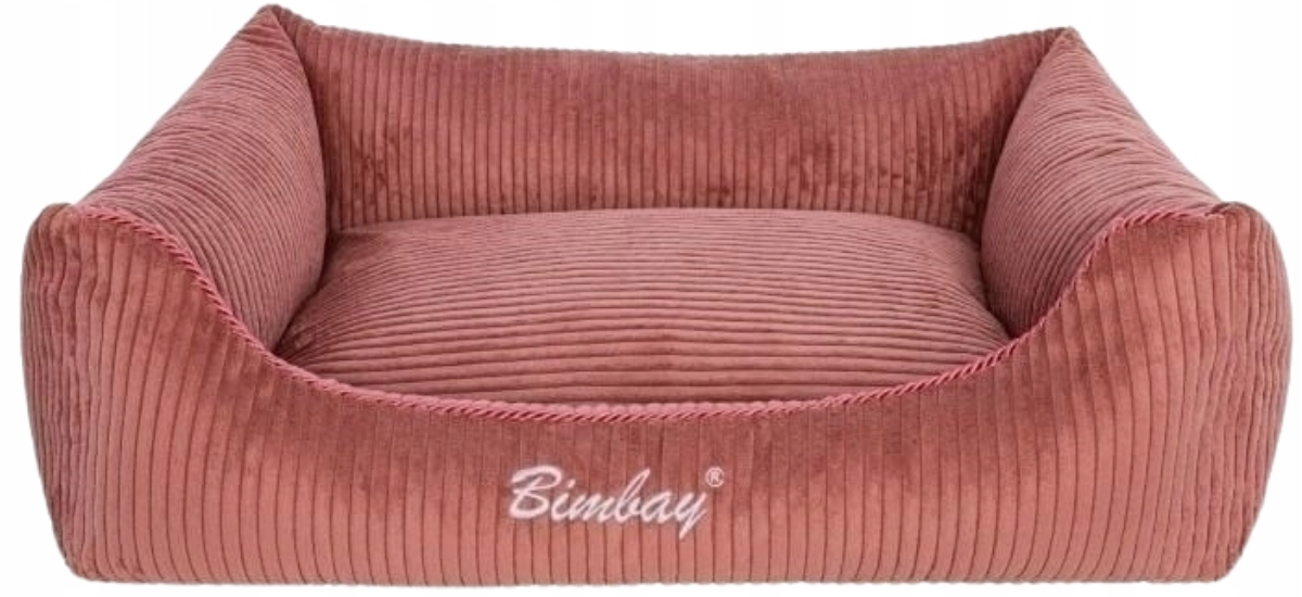 Levně Bimbay Pohovka Pelíšek pro psa Sztruks č. 1 65x50 cm cihlová