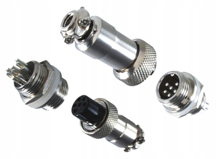

Złącze GX12 wtyk gniazdo 6pin