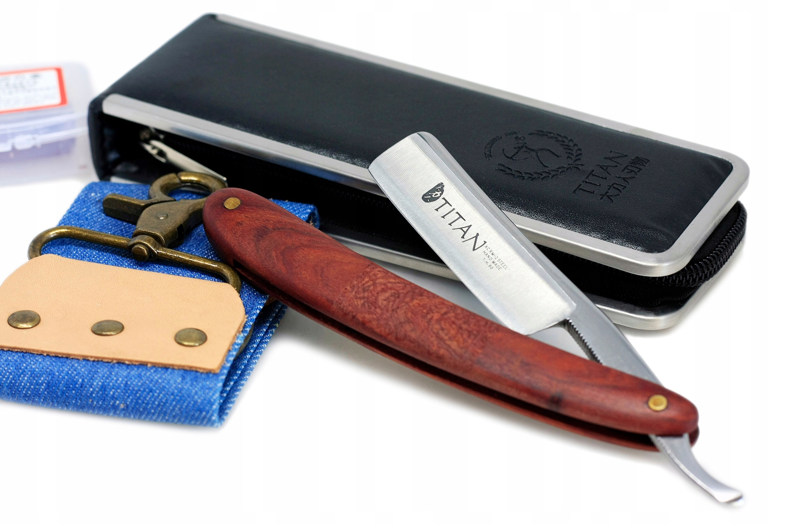 Brzytwa do golenia klasyczna TITAN + PAS i ETUI