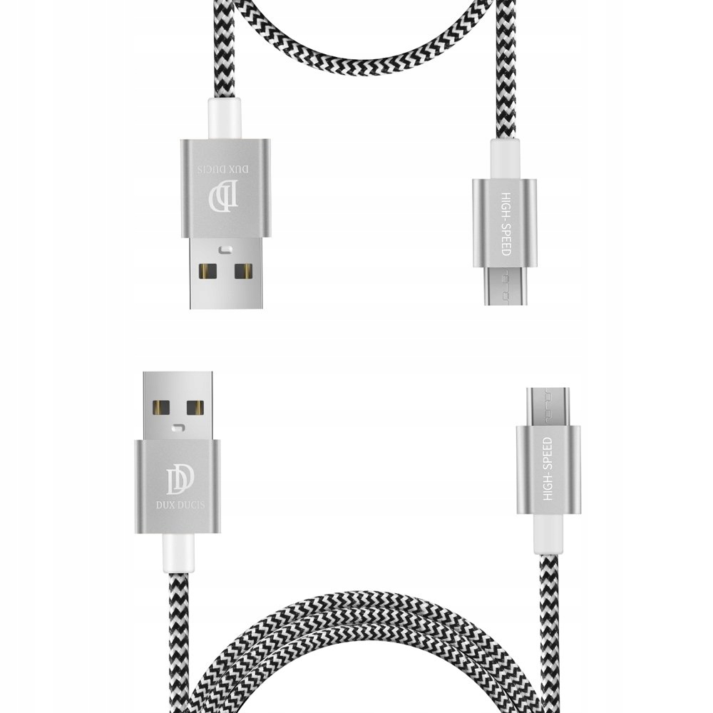 

Zestaw nylonowy kabel Usb micro Usb 5V 2A 1M + Usb