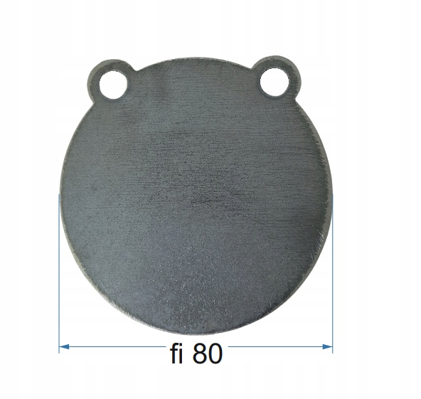 Cel strzelecki Gong fi 80mm stal 10mm
