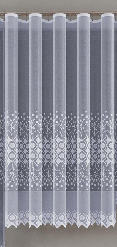 Mg Záclona žakár 619/122 Bílá 350x175 m Hotová S Páskou Skr