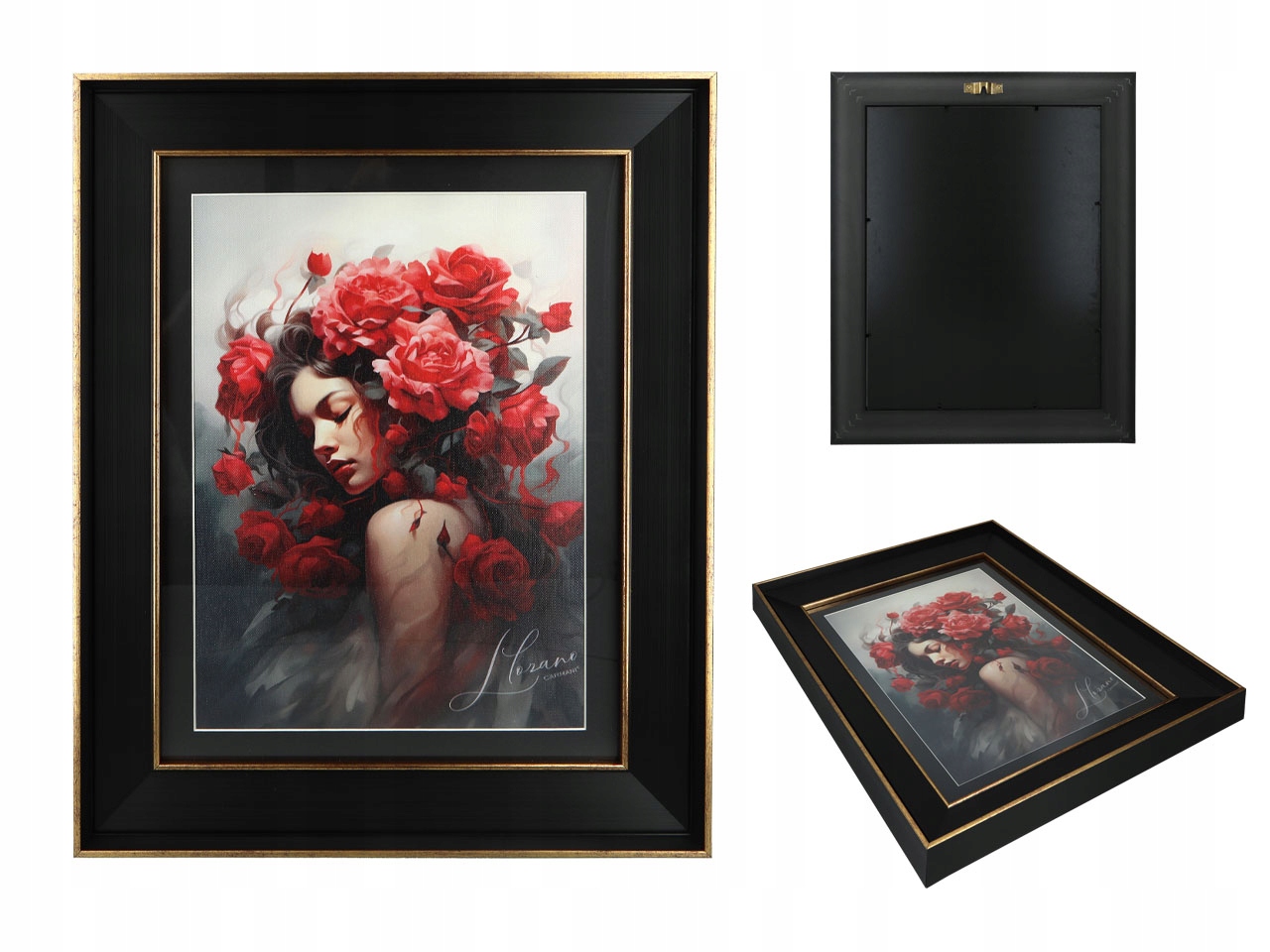 Dekoratívny Obraz Lozano Lady Floral Symfónie Maľba Umenie Carmani