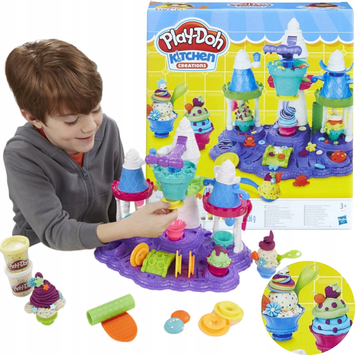 

Ciastolina Play-Doh Lodowy Zamek Lody lodziarnia