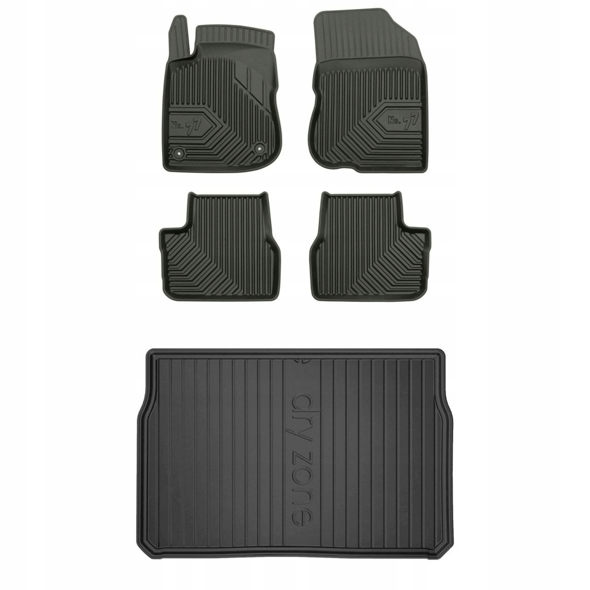 Gumová sada kobercov a rohoží Peugeot 208 I 2012-2019