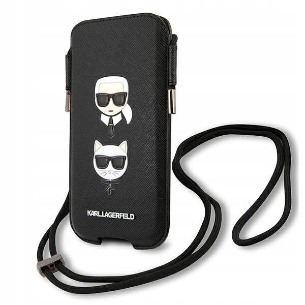 Karl Lagerfeld Torebka KLHCP12LOPHKCK 6,7" czarny/black hardcase S