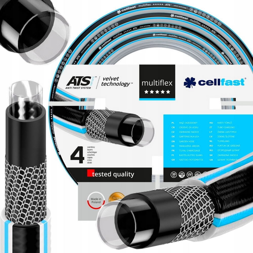 

Wąż Ogrodowy Multiflex Atsv 1/2'' 25m 4-warstwy
