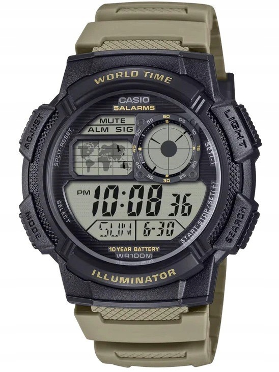 Pánské Hodinky Casio AE-1000W-5AVEF (zd073i) World Time Box