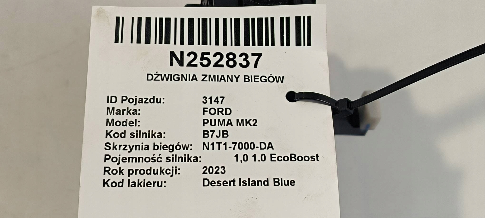 páčka změny převodů M1TP-7K004-CB3ZHE FORD PUMA MK2