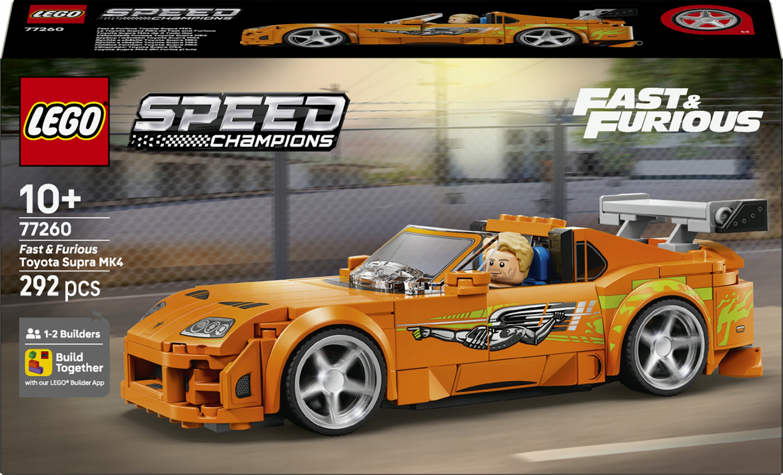 Lego Speed Champions Szybcy i wściekli Toyota Supra MK4 77260