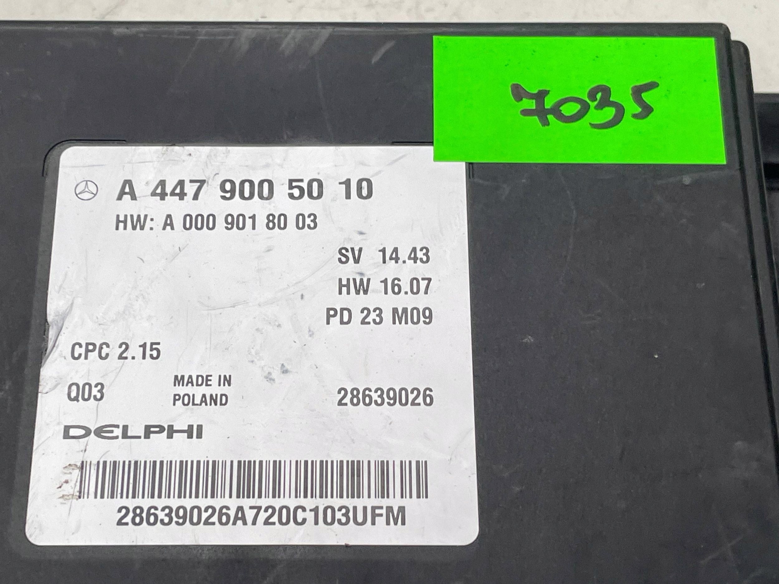 MERCEDES VITO W447 Bedienteil Getriebe getriebe 4479005010 !J