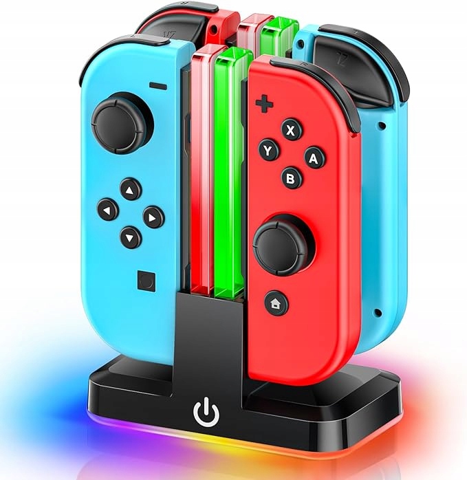 Nabíjecí stanice pro ovladač Nintendo Switch s Rgb osvětlením Joy-Con